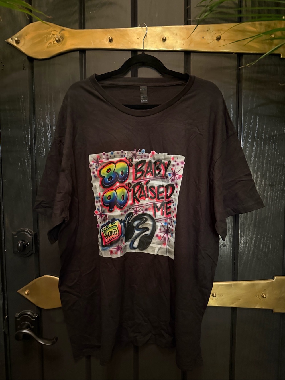 New Men’s Women’s Black Graphic Tee Shirt 80s 90s Raised Me Streetwear Hip Hop